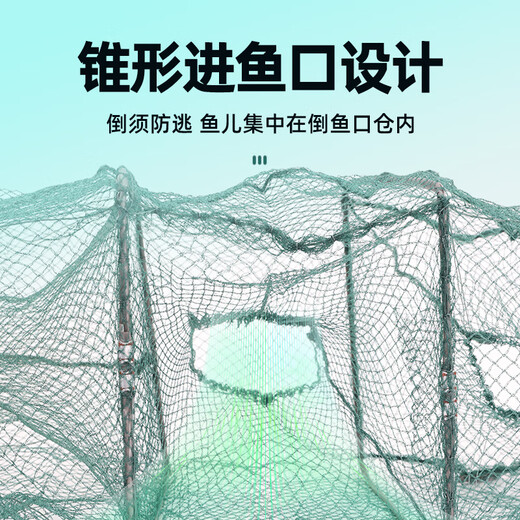 God Shark 3.1 meters 15 sections 9-door long ground dragon fishing net fishing net tools shrimp cage fish shrimp net cage ground net cage fishing gear