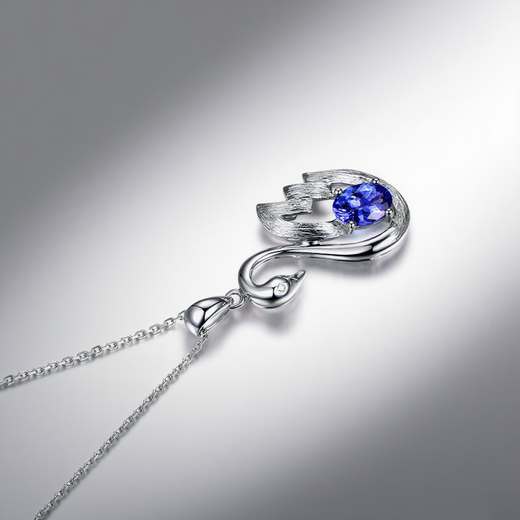 Coasze Coasze Tansanit Halskette 18K Gold Diamond Inlay unterstützt eine eingehende Anpassung, die meiner Freundin und meiner Frau Tansanit Halskette gibt