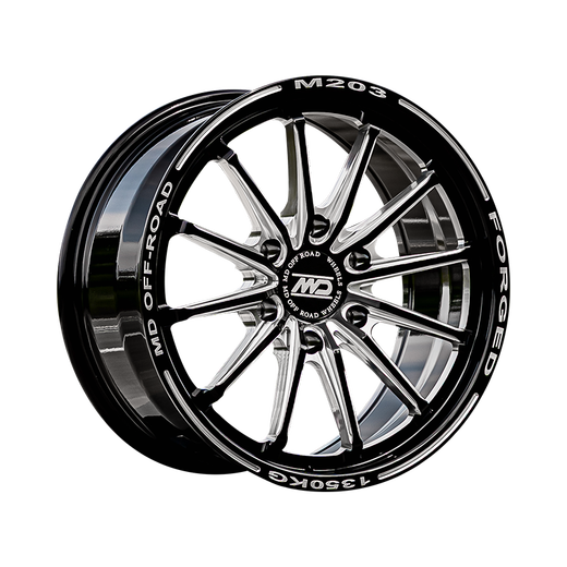 MD 0FF ROADM203 lightweight forged off-road negative value wheel tank 500/400/300 Fangbaobao 8 off-road modification bright black milled window (single wheel) 18 inches 8.5J