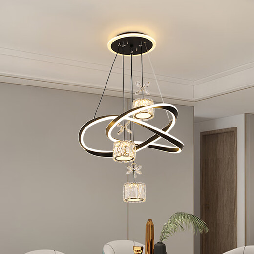 
Leishi Lighting Restaurant Chandelier Modern Simple Dining Room Dining Table Light Bar Internet Celebrity Bedroom Chandelier Adjustable New Zhongshan Lamp 12099Y White 50cm Diameter--Three Colors No Extreme
