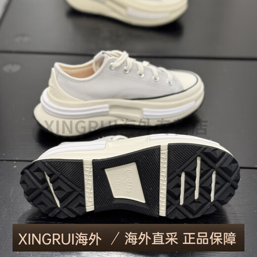 匡威（Converse）Run Star夏季男女灰白色夹心厚底低帮运动休闲帆布鞋A12590C 灰白色 A12590C 35 内长21