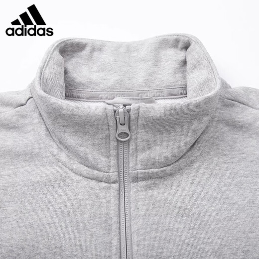 Adidas Adidas Jacke Herren-Stand-up-Kragen Kleidung Sportswear Herbst Herbstanzug Atmungsfreies lässiges Fitness-Training Anzug JJ0425 [offizielles authentisches Produkt, eine gefälschte und zehn Geldbuße] m