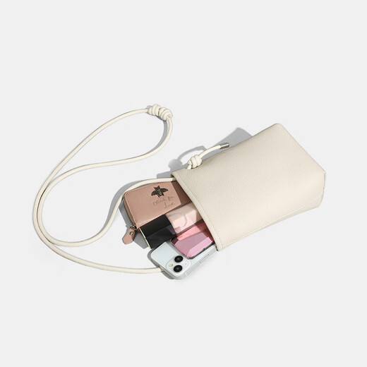 
viney cowhide mobile phone bag women's bag luxury crossbody bag shoulder bag birthday gift for girlfriend wife [off white] practical shoulder bag niche brand fashionable versatile casual and fashionable bucket bag