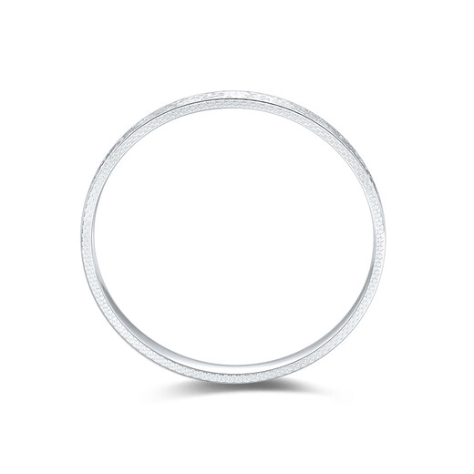 Mengjinyuan Platinum Bracelet Crushed Ice Bracelet Peach Blossom Sparkling Platinum PT950 Fixed Mouth Bracelet as a Birthday Gift for My Girlfriend Ring Mouth 58 Weight Approximately 20.05g Peach Blossom Crushed Ice