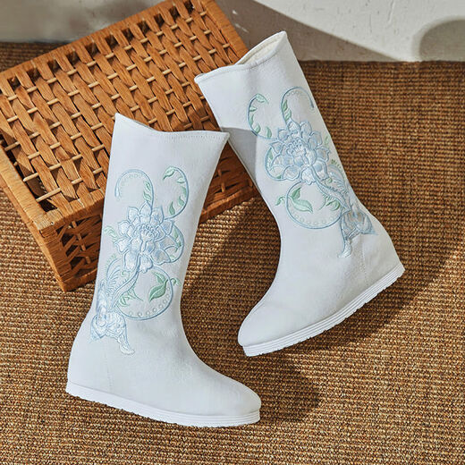 Geufan 9859 Menschen sammeln Hanfu Frauenseife Stiefel Alte Kostümstiefel für Frauen in der inneren Höhe der Frauen in der Innenhöhe.