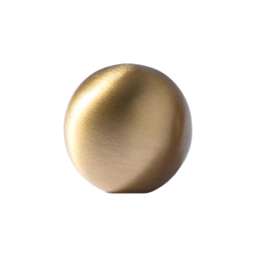 Linyan 2025 Neu einfacher Kupfergarderobe Griff Messing Schrankschublade Griff Golden Ball Schranktürliste 9901-30 mm