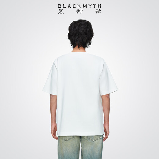 Black Myth Yao Claw Gold Short Sleeve T-shirt Black Myth Wukong official peripheral clothing, same style for men and women, loose brown L