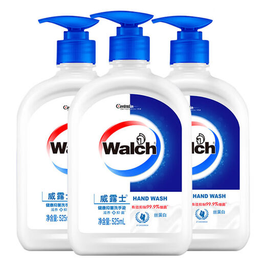 Walch/Walsh Walch Hand Sanitizer Healthy Antifungal Silk Protein Household Moisturizing Children 525ml Bottled Clear 2 Bottles Total 1049ml + Tea Fresh 2 Tablets