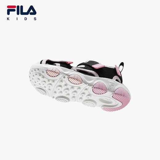 Fila Fila children's shoes children's sandals 2025 summer new river tracing shoes for boys and girls outdoor shoes trendy black/female pink-BP 31