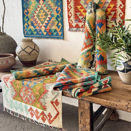 Yonghuan kleberfreier Wolle Kilim Teppich Handgewebe