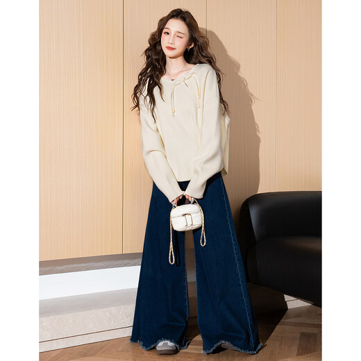 TonLion 2025 autumn and winter women's wool new Chinese style solid color special button sweater