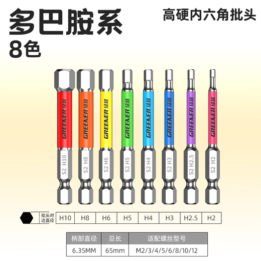 GREENER impact cross bit, strong magnetic anti-slip, high hardness, electric drill, tungsten steel, electric screwdriver set, electric screwdriver set