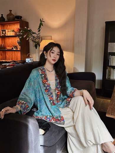 Sanji Black Flower [9 chansons] Style chinois Nouvelle veste courte brodée de style chinois brodé est magnifique 2025 Nouvelle glace fraîche fraîche