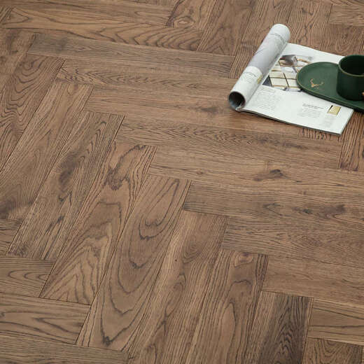 Oluxun Customized Log A-grade oak floor heating herringbone and solid wood floor fish bones are spelled into the original color bedroom interior environmental protection manufacturer [1591][oak][real color] [base 1