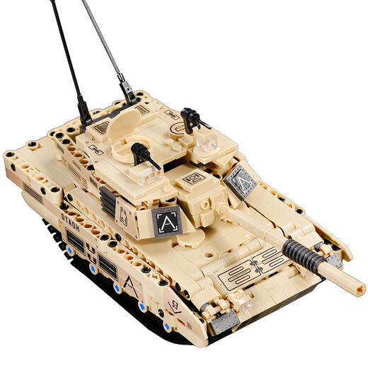 Clcey Kindertagsgeschenkkompatibel mit Lego Tank Building Blocks Fernbedienung 99A -Baugruppe Spielzeugmodell 2025 Neues Modell M1A2 Fernbedienungstank