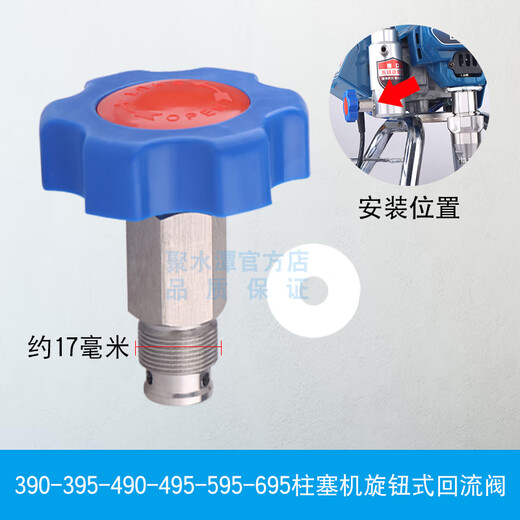 Wen Yijia airless sprayer return valve accessories 395 450 495 595 695 plunger sprayer pressure relief valve 395 490 495 595 695 original model return