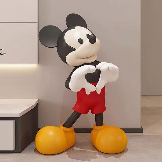 Time Bird Mickey Figure, Mickey Mouse Decoration, Living Room Entrance Floor-Standing TV Cabinet, Wine Cabinet, Office Decoration, Gift, Mickey Mouse Show