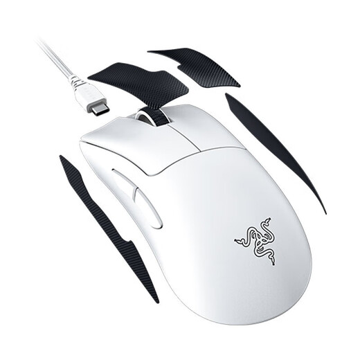 Razer Viper v3 version pro sans fil 2,4 G souris légère de jeu e-sports souris ergonomique à rehaussement du dos souris environ 64 grammes souris sans fil Viper V3 version professionnelle - blanche