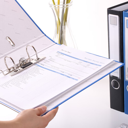 Comix A205N European-style quick work clip, essential for office, A4 2 inches, black (pack of 4)