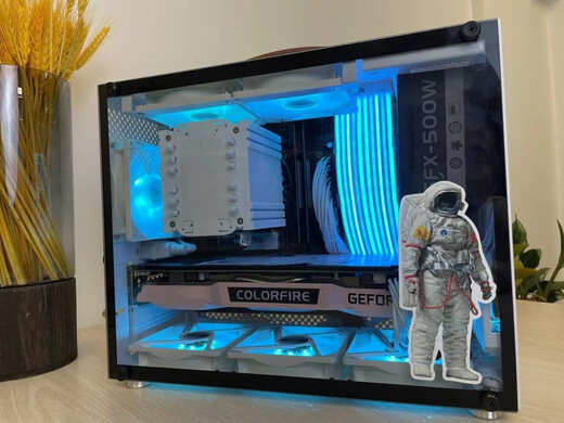 Computadora de escritorio de nido de pescado súper silencio 9 cm Aurora ARGB Control de temperatura Ventilador de chasis 9025CPU Ventilador de radiador 9015/9215 Sin control de temperatura de luz White-9cm