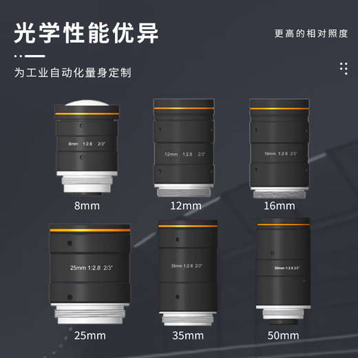 海康威视1000w工业相机c口镜头MF08/12/16/25/35/5028M-10MPE MVL-HF0624M-10MP