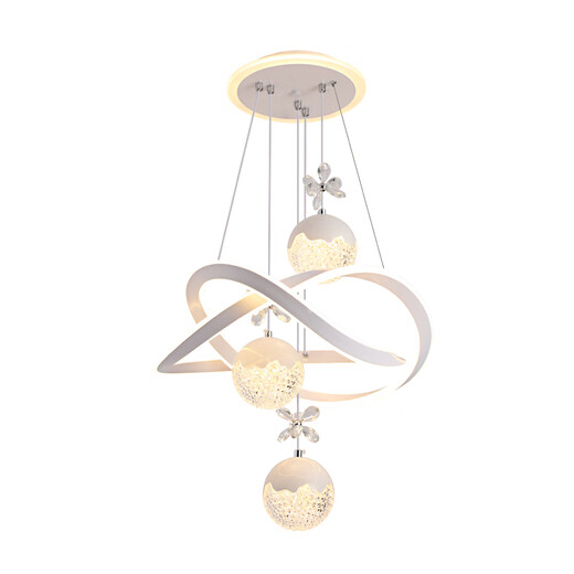 
Leishi Lighting Restaurant Chandelier Modern Simple Dining Room Dining Table Light Bar Internet Celebrity Bedroom Chandelier Adjustable New Zhongshan Lamp 12099Y White 50cm Diameter--Three Colors No Extreme