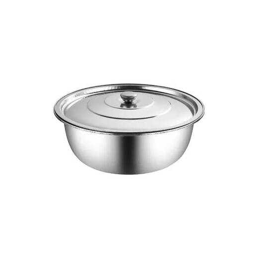 Stainless steel lard tank household high temperature resistant old-fashioned meat oil tank with lid large capacity food grade oil storage basin stainless steel 15cm lard basin with lid