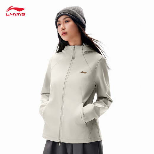 Li ning ajoute le ventre de vent de sport à l'eau chaude en velours pour les femmes 2025 veste de sport de mode automne et hiver afdve78