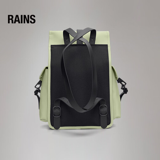 Rains【新品】大容量工装背包男户外双肩包电脑包女书包/ 浅青绿