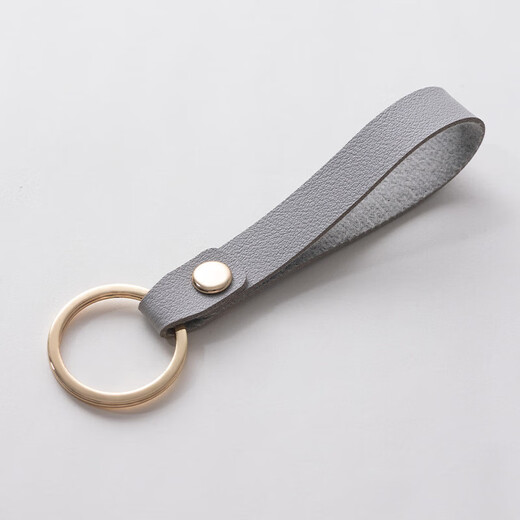 Keychain en cuir Keychain Keychain en cuir pendentif en cuir Business Gift Supplies en cuir Corde clés Black 2 Pieces