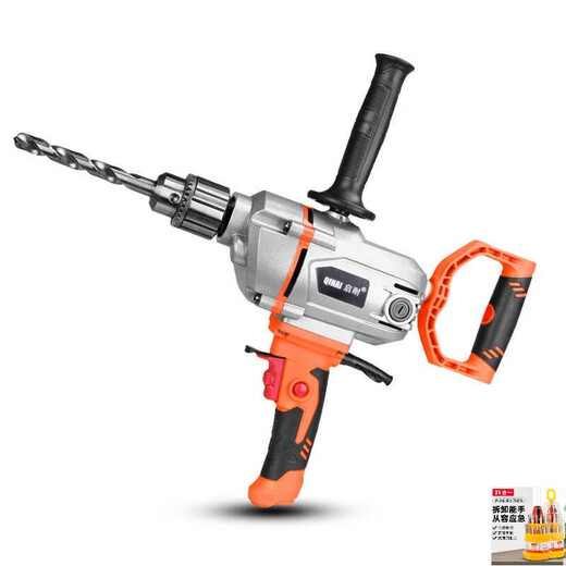 Kreation Space High Power Electric Bohrflugflugzeug Bohrzement Asche Maschine Mischung Bohrlackbeschichtung Kittpulver Zement Mischung Aufrüstung Modell 3880W Vorwärts- und Rückwärtsgeschwindigkeitsregulierung + 1 Mischstange