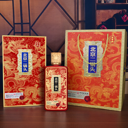 永丰牌北京二锅头 恭喜V60 清香型白酒 42度 500ml*6瓶 整箱高端酒礼盒