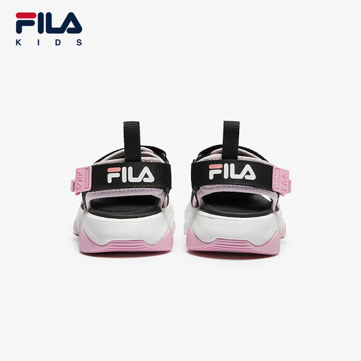 Fila Fila children's shoes children's sandals 2025 summer new river tracing shoes for boys and girls outdoor shoes trendy black/female pink-BP 31
