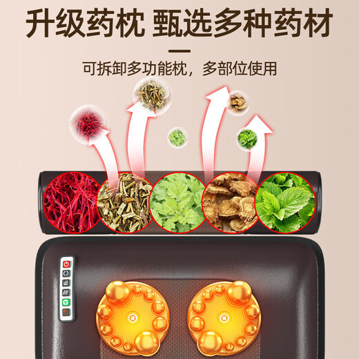 Lenovo massager fully automatic kneading whole body cervical spine massage instrument waist back cushion cushion chair neck shoulder back integrated birthday gift for mothers and elders mothers high-end and practical