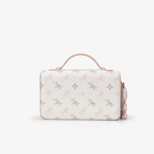 Nucelle Neue Zhilan Pegasus Hüllstoffbeutel Frauen 2025 Neue Pendler-Achselhöhlen-Tasche Ein Schulter-Crossbody Small Square Bag Handtasche Chinesische Valentinstag Geschenk Pulach Pulver [Dose geschriebene Grußkarte] Mode High-End-Marke Geben Sie Freundin Gipend