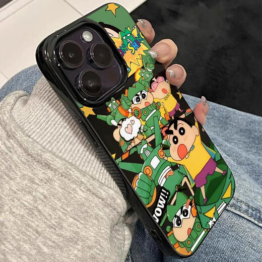猫漫尖搞怪趣味小新适用于红米k70pro手机壳note9/10/11Tpro新款小米12/ [亮黑]超级小新9893 红米Note7Pro