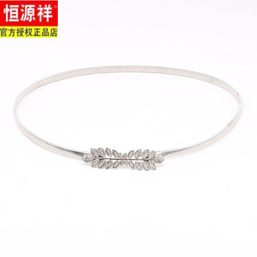恒源祥弹力细腰带女配裙子金色松紧腰链装饰连衣裙简约百搭金属束腰裙带 金色 60cm