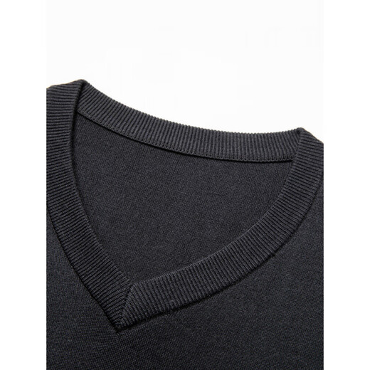 Nosskiss automne et hiver en V-collier de poulet Coule de poulet de poulet à pure manche de base en laine pure lavable à la machine pour le pull intérieur et rouge de couleur solide pour l'année pour l'année du zodiaque. Sur Blue L 175 [adapté à 135-150jin [Jin est égal à 0,5 kg]]]
