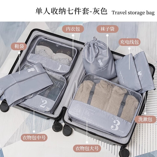 JD Logistics Travel Storage Bag tragbare Kofferkleidung Komprimierung und Organisation von Paket Reise Geschäfts Travel wasserdicht