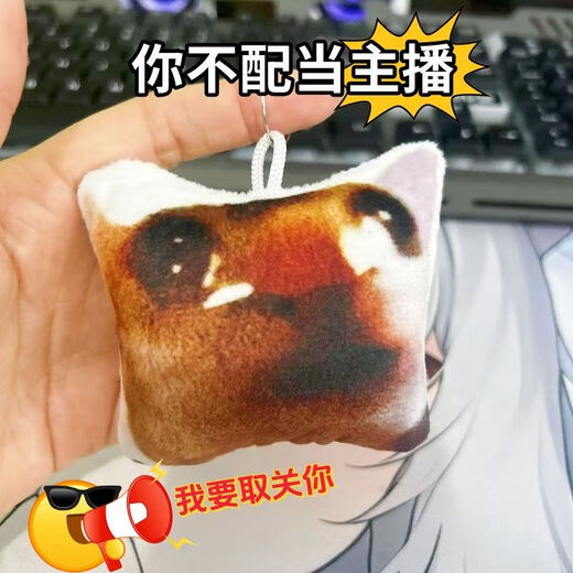 网红疯狂旋转猫集合蒜鸟钥匙扣Oi旋转猫挂件发声器钥匙扣搞笑猫 小猫钥匙扣挂件-大局逆转吧