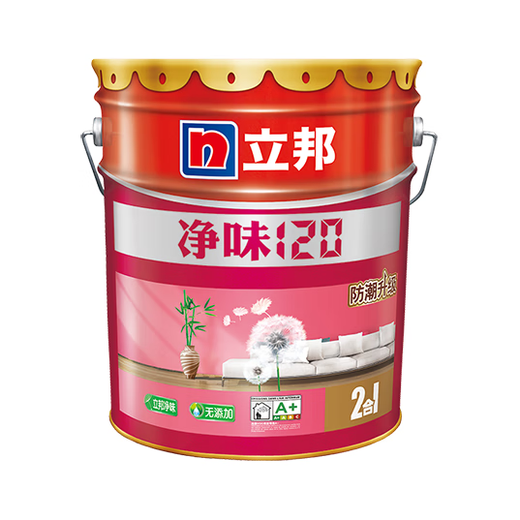 Nippon Paint 120 two-in-one environmentally friendly interior wall latex paint white wall paint moisture-proof, mildew-proof and water-resistant household self-brushing Nippon Paint 120 latex paint pure white 1KG sample color test free roller + gloves