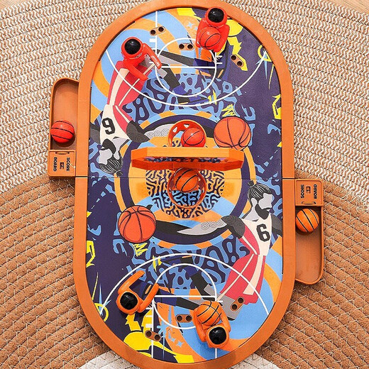 CoolDixiang desktop two-person battle board game puzzle toy finger bouncing shot rack football match early education parent-child interactive gift double basketball desktop toy 37*26*5cm