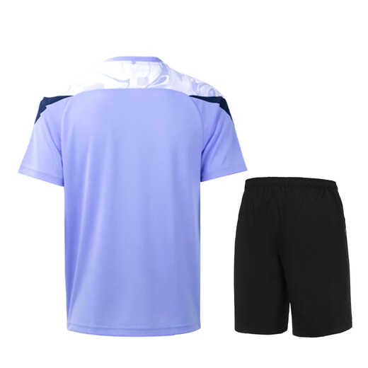 YONEX尤尼克斯羽毛球服吸汗速干短袖短裤运动套装1103225BCR薰衣草O