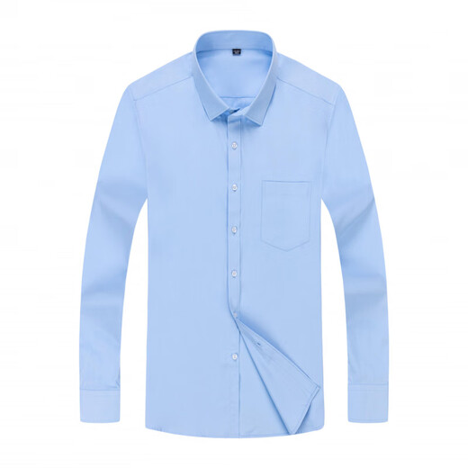 Magasin phare de Yager Store à manches longues pour le printemps et l'automne Coton Men pour hommes non scalding et anti-rides Affaire formelle Formal Plaid Professional Shirt 6621 [Wide Purple and White Stripes] 38 Poids 115-120Jin [Jin est égal à 0,5 kg]