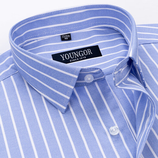 Camiseta de manga corta para hombres CEO Yageol Summer Cotton Pure Cotton Business Casual Professional Wear Camiseta de rayas de mediana edad antihorreas DX6626 38 Sugerencias [100-120Jin [Jin equivale a 0.5 kg]]
