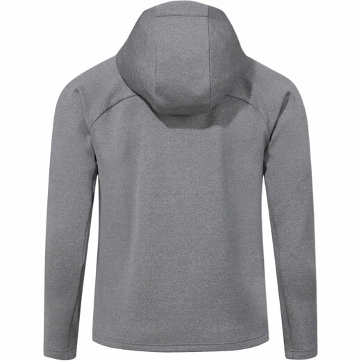 DESCENTE letter pattern hooded zipper jacket jacket male and female style gray 100