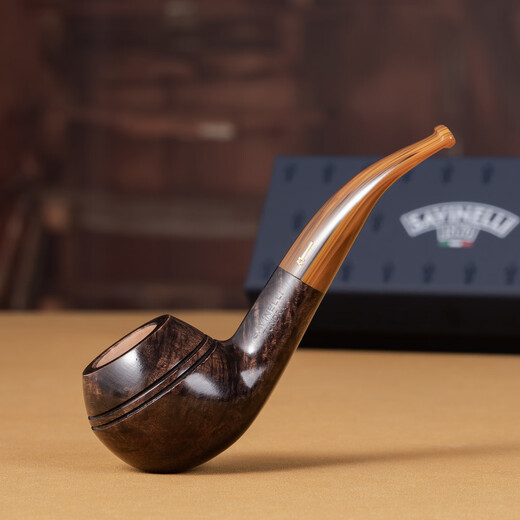Sharphan (Savinelli) Tundra haut de gamme Mémorial Mémorial fait à la main les tuyaux de tuyaux importés de bruyère italien [673 Rhodésie courbe grande taille]
