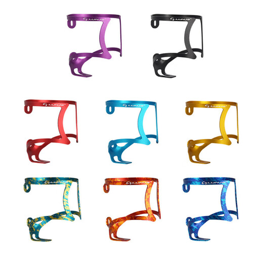 TLXTLUNJE Mountain Bike Water Bottle Cage Aluminum Alloy Road Bike Water Cup Holder Universal Cycling Equipment Accessory Black Matte Aluminum Alloy 22g Bearing 5-7kg