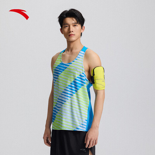 ANTA Arm Bag 2025 New Running Fitness Cycling Bag Sports Mobile Phone Bag Portable Adjustable Thin Wrist Bag Fluorescent Green-2 One Size