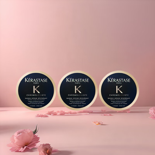 KERASTASE Black Diamond Key Source Hair Mask 75ml*3 bottles, conditioner, perm and dye damaged hair, repair and smooth